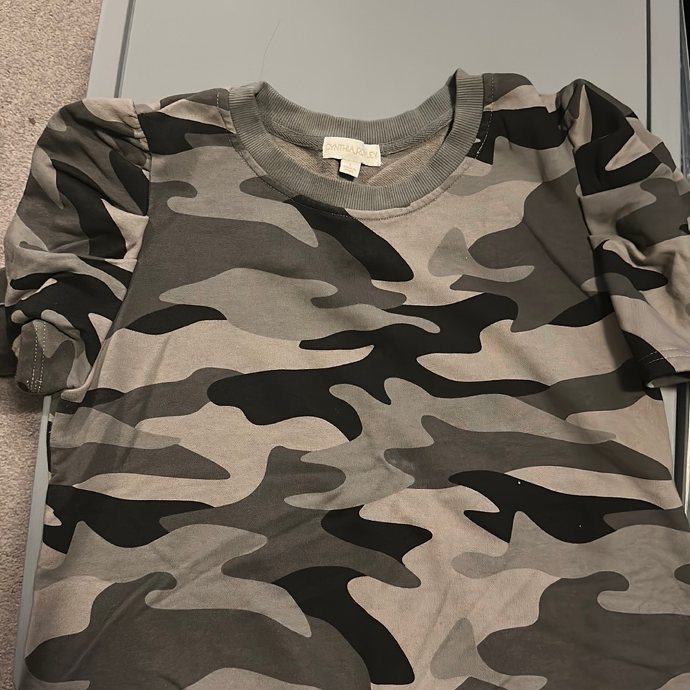 Camouflage shirt.